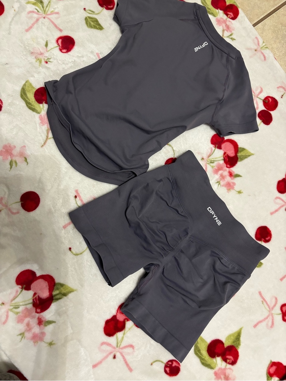 Dark Gray Men’s Active Shorts Set by